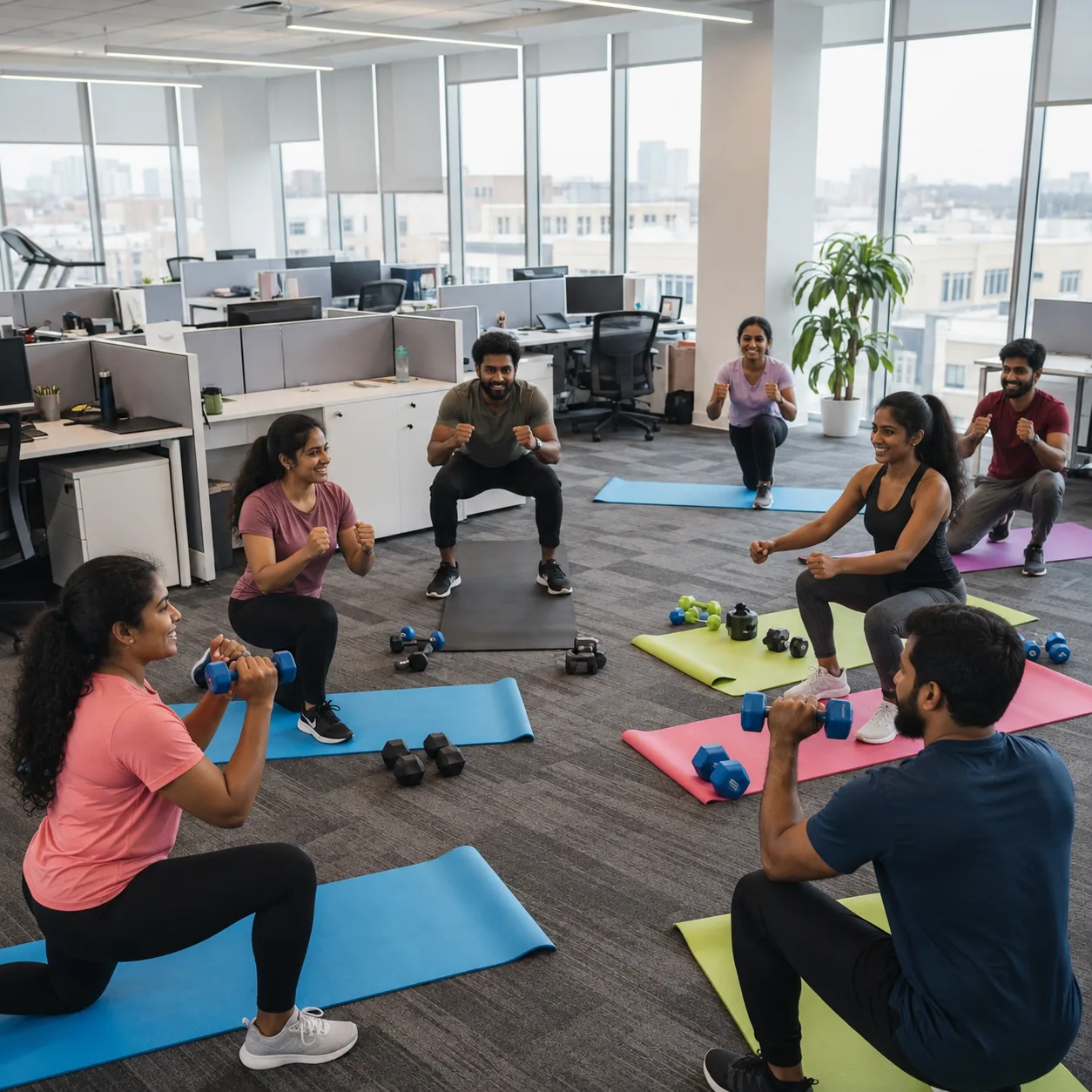 Strength and Weight Training corporate wellness session by WellSync360